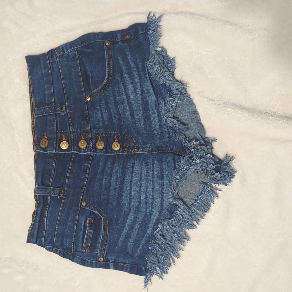 Nobo juniors Blue high rise jean shorts size 5